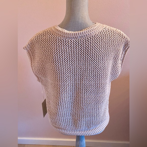 Joie Knit w/ Sequins Boxy Sweater Vest NWT - Picture 2 of 7